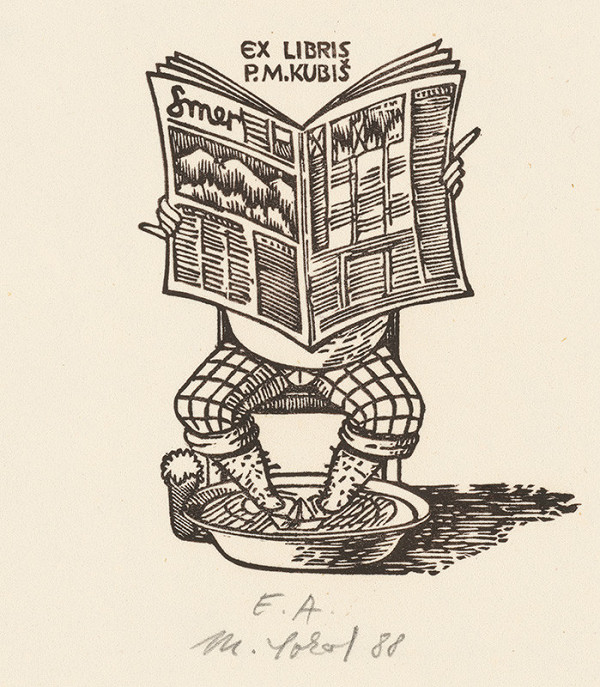 Milan Sokol – Ex libris P.M. Kubiš