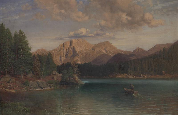 Anton Hlaváček – Krajina pri jazere