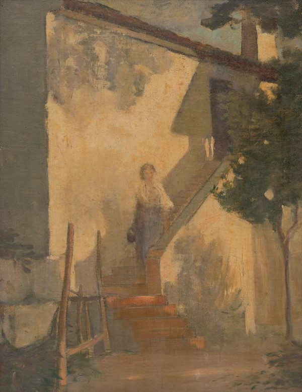 Eduard Putra – Žena na schodoch
