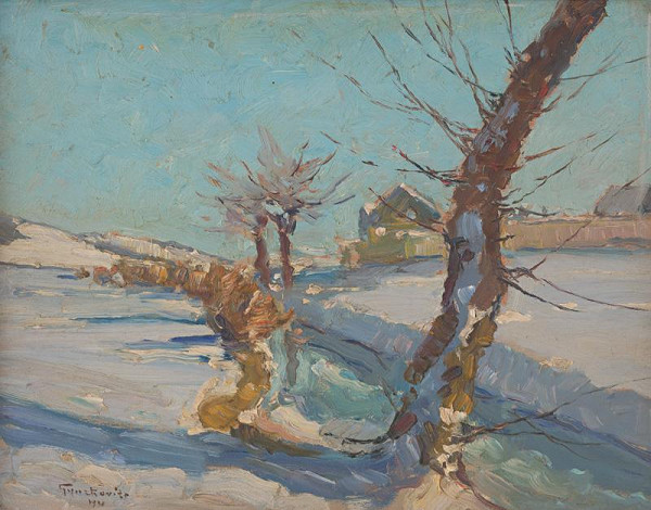 František Gyurkovits – Krajina v zime