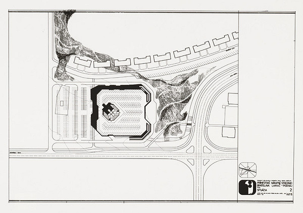 Peter Černo, Stanislav Spáčil, Rajmund Müller – Nákupné stredisko v Bratislave – Lamač. Situácia.