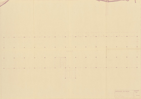 Neznámy autor – Batizovce - Svit -7-poschodový sklad - pôdorys 5. poschodia. M 1:100