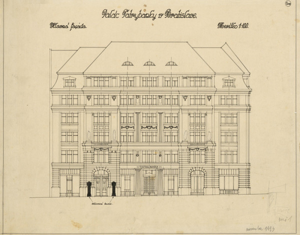 Milan Michal Harminc – Tatrabanka v Bratislave. Pohľady. M 1:100.