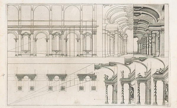 Andrea Pozzo, Giacomo Böemo Komarek – Fig.41. - Divadlo,znázorňujúce galériu