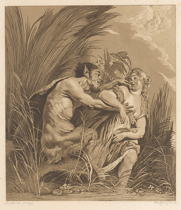 Anton Herzinger, Peter Paul Rubens – Satyr a deva