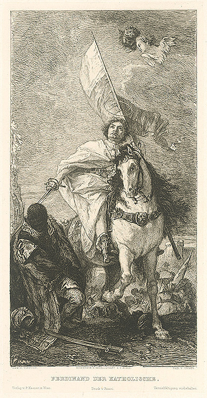 William Unger, Giovanni Batista Tiepolo – Jazdecký portrét Ferdinanda Katolíckeho