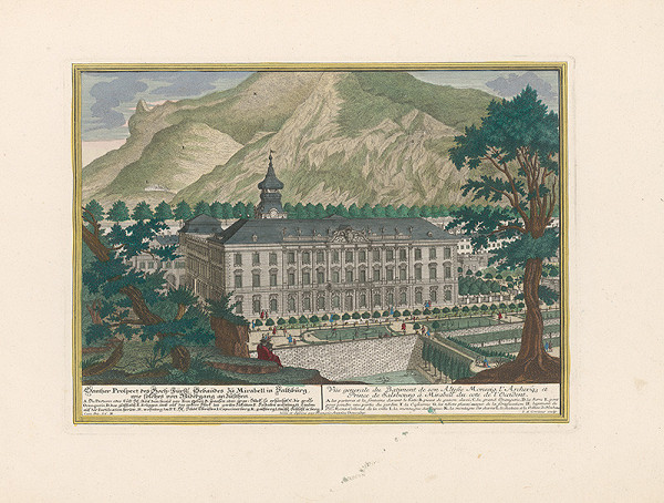 Franz Anton Danreiter, Johann August Corvinus – Zámok Mirabell v Salzburgu - západná strana