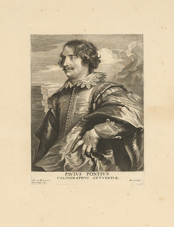 Anthony van Dyck, Paulus Pontius – Portrét maliara Paula Pontia