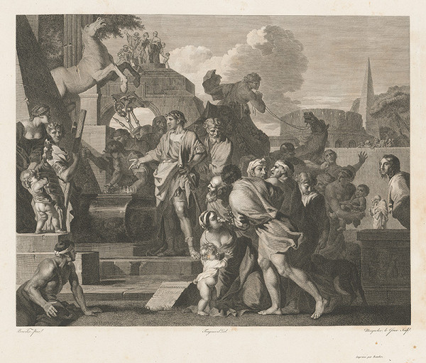 Sébastien Boudron, Jean-Honoré Fragonard, Claude-Louis Masquelier – Augustus pri hrobke Alexandra Veľkého