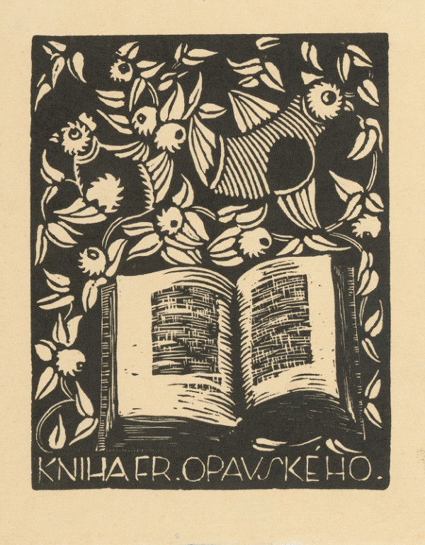 Anna Macková – Ex libris Fr. Opavského