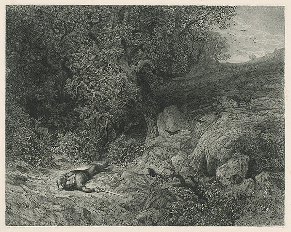 Julius Edvard Mařák – Mŕtvy muž v Lese