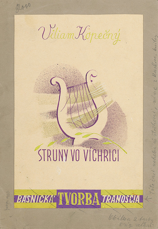 Štefan Bednár – Struny vo víchrici. Obálka