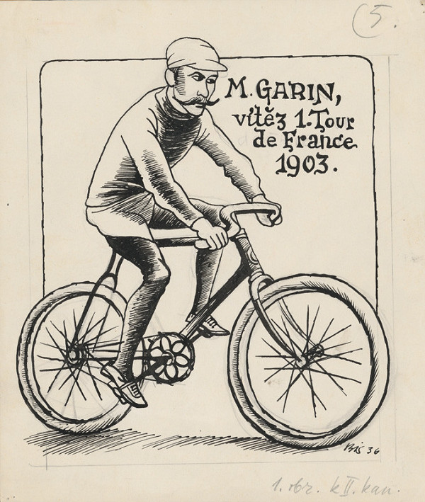 Štefan Bednár – Bicyklista M.Garin - 1936