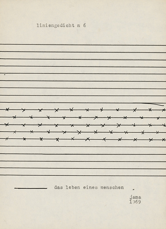 Milan Adamčiak – Liniengedicht V.