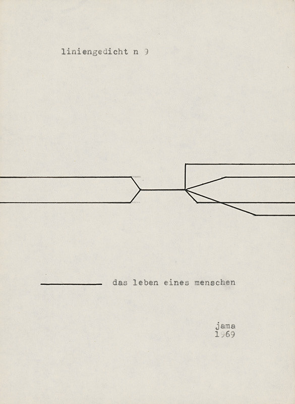 Milan Adamčiak – Liniengedicht VIII.