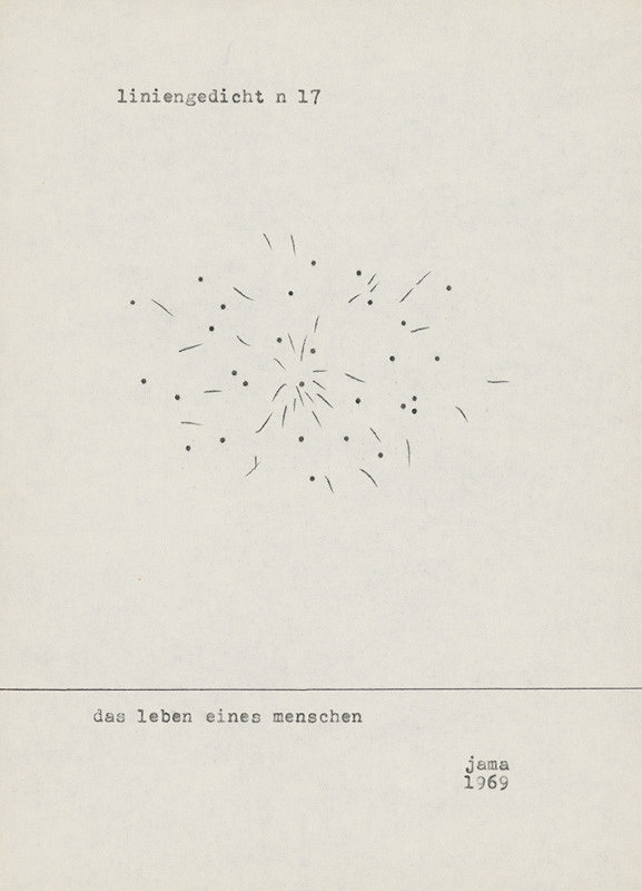 Milan Adamčiak – Liniengedicht XVI.