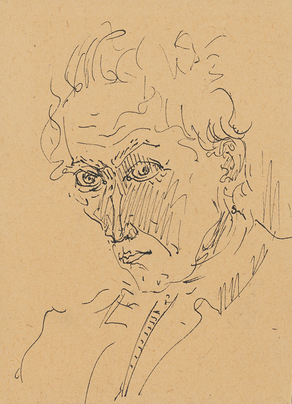 Arnold Peter Weisz-Kubínčan – Autoportrét perom