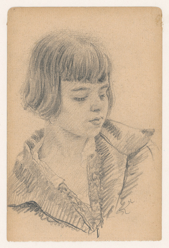 Ivan Žabota – Portrétna štúdia mladého dievčaťa