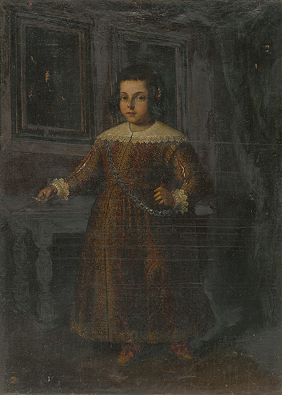 Stredoeurópsky maliar zo 17. storočia – Podobizeň stojaceho dievčatka - kópia