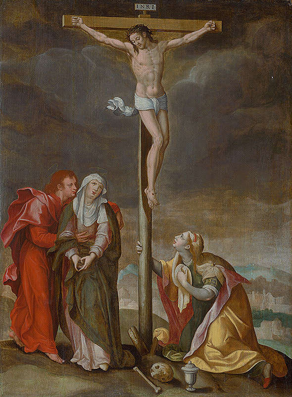 Český maliar zo začiatku 17. storočia - rudolfínsky maliar – Ukrižovanie