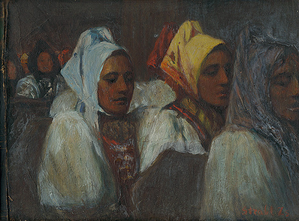 Žofia Štróblová – Women in Folk Costumes