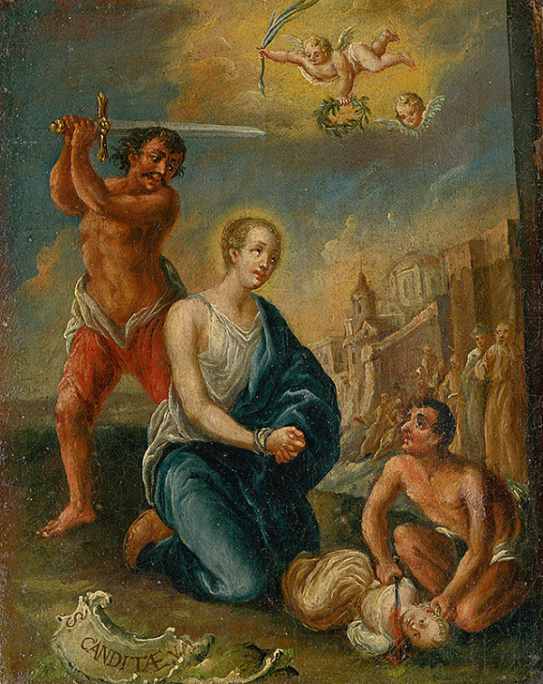 Stredoeurópsky maliar z 2. polovice 18. storočia – Smrť sv.Candidy