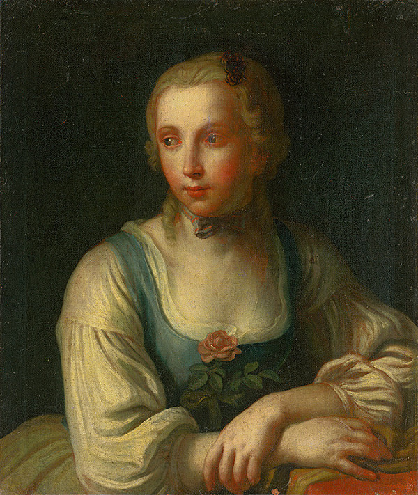 Nemecký maliar z 2. polovice 18. storočia – Portrait of a Girl