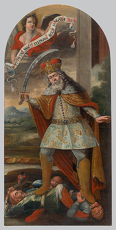 Neznámy maliar – Svätý Štefan v boji s Turkami