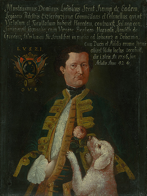 Neznámy maliar – Portrait of a Ladislav Szent Iványi from Svätý Ján