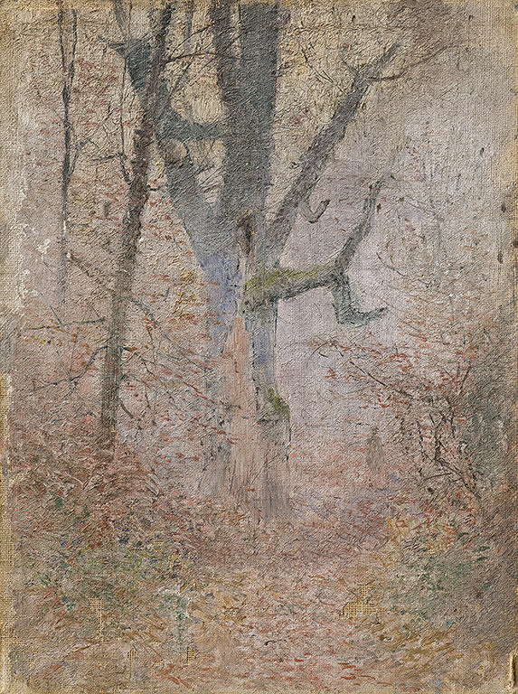 Ladislav Mednyánszky – Sketch of Autumn Forest