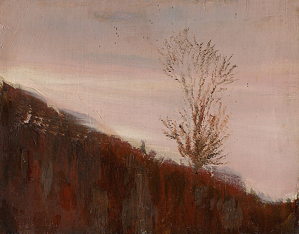 Ladislav Mednyánszky – Autumn Hillside with Trees