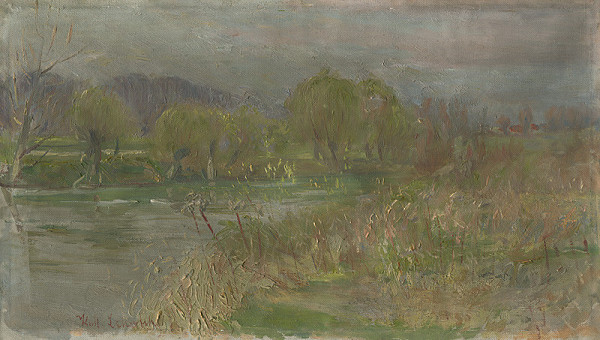 Karol Miloslav Lehotský – Landscape with a Swamp