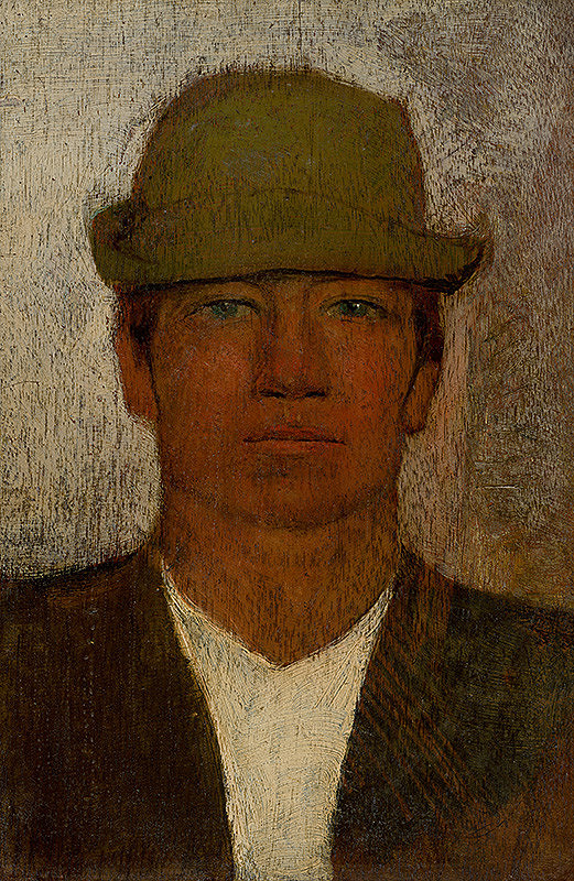 Ladislav Mednyánszky – Hlava paholka v zelenom klobúčiku