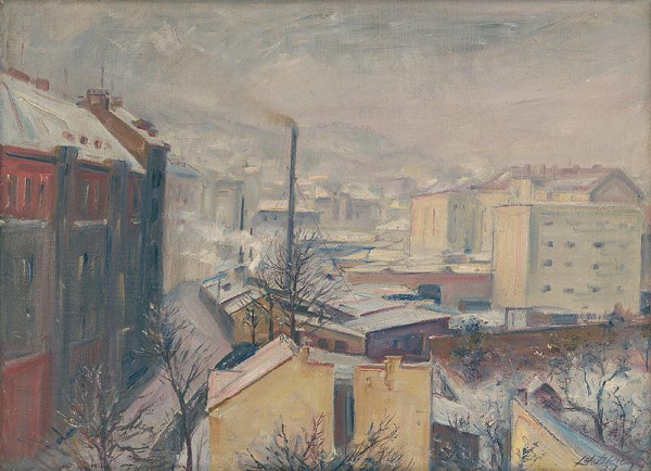 Eugen Lehotský – Povraznícka Street in Winter