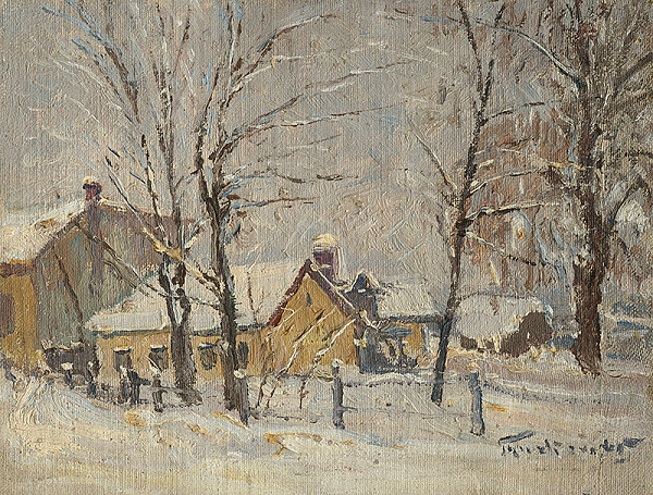 František Gyurkovits – Zimný motív z Lučenca