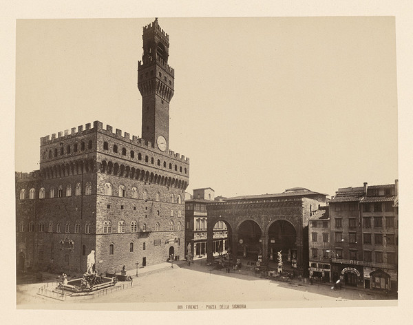 Neznámy autor – Florencia. Námestie della Signoria (Piazza della Signoria)