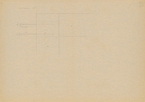 Viktor Holešťák-Holubár – Brána IV. OPS Nitra - objekt Domu ČSSP. D. Návrh - detail kovania. M 1:1