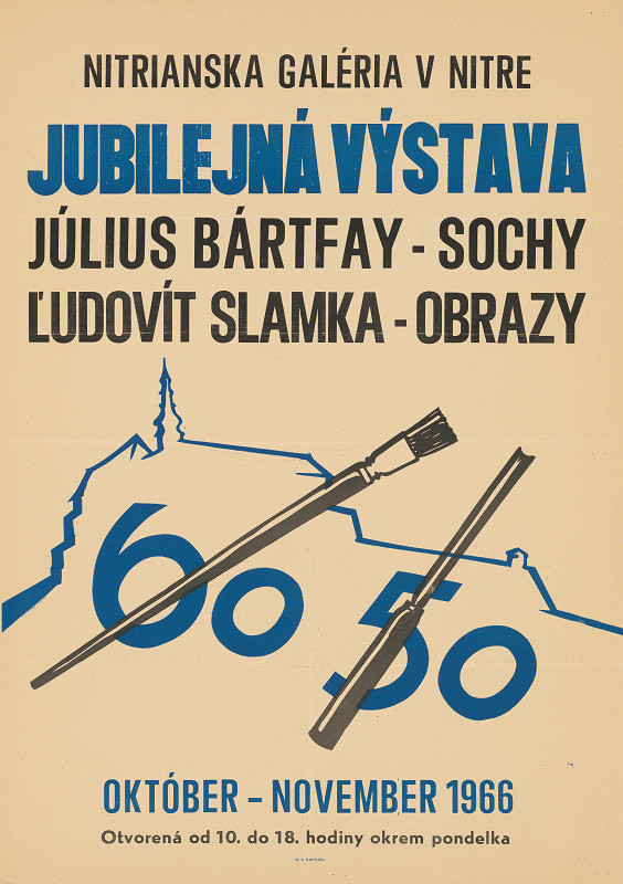 Slovenský autor – Jubilejná výstava: Július Bartfay - sochy, Ľudovít Slamka - obrazy