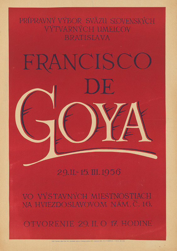 Bratislavský autor – Francisco de Goya