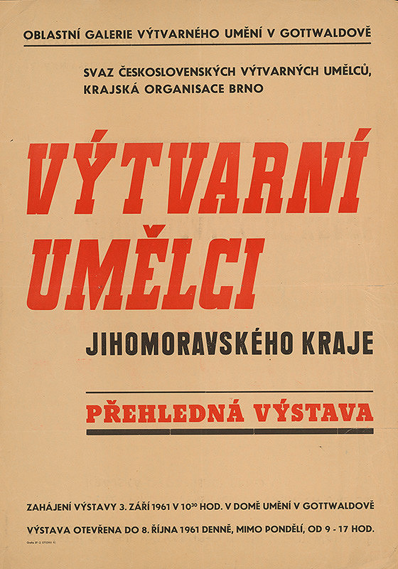 Gottwaldovský autor – Výtvarní umelci Juhomoravského kraja