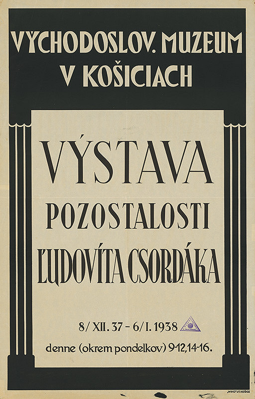 Košický autor – Výstava pozostalostí Ľudovíta Csordáka