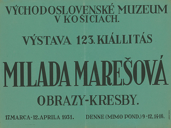 Košický autor – Obrazy a kresby - Milada Marešová