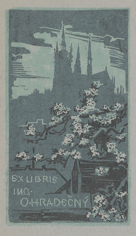 Jaroslav Vodrážka – Ex libris Ing. O. Hradečný