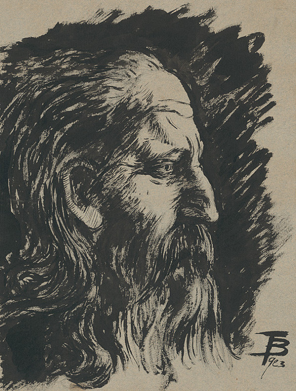 Stredoeurópsky maliar z 1. polovice 20. storočia – Hlava muža