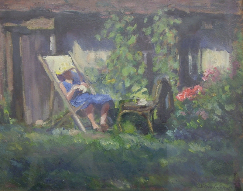 Irena Slavinská - Oddych v záhrade, 1956