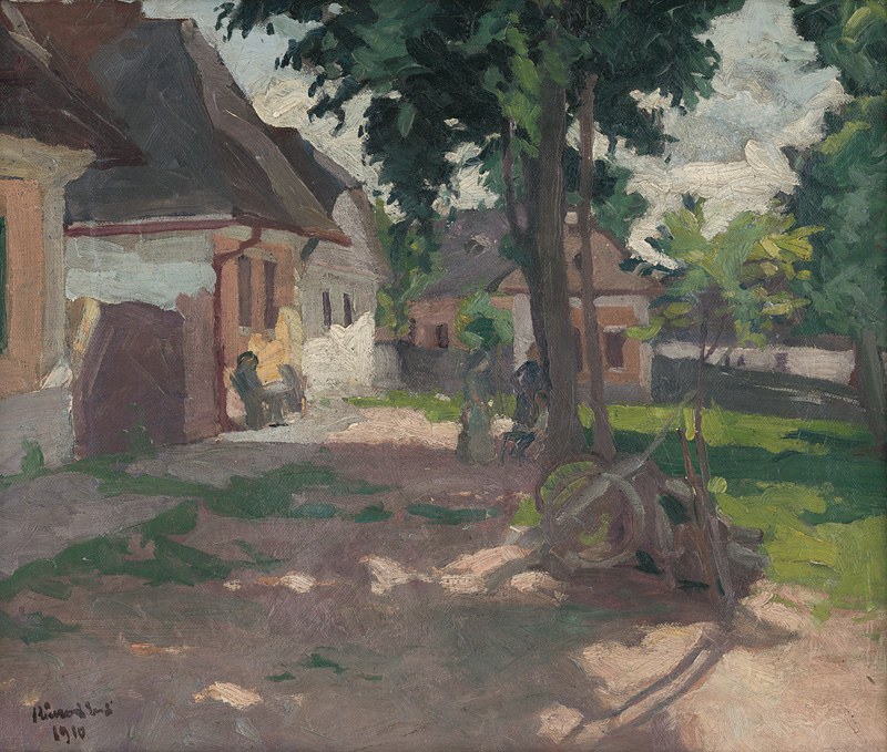 Ernest Rákosi – Spišská ulička, 1910, Galéria umelcov Spiša 