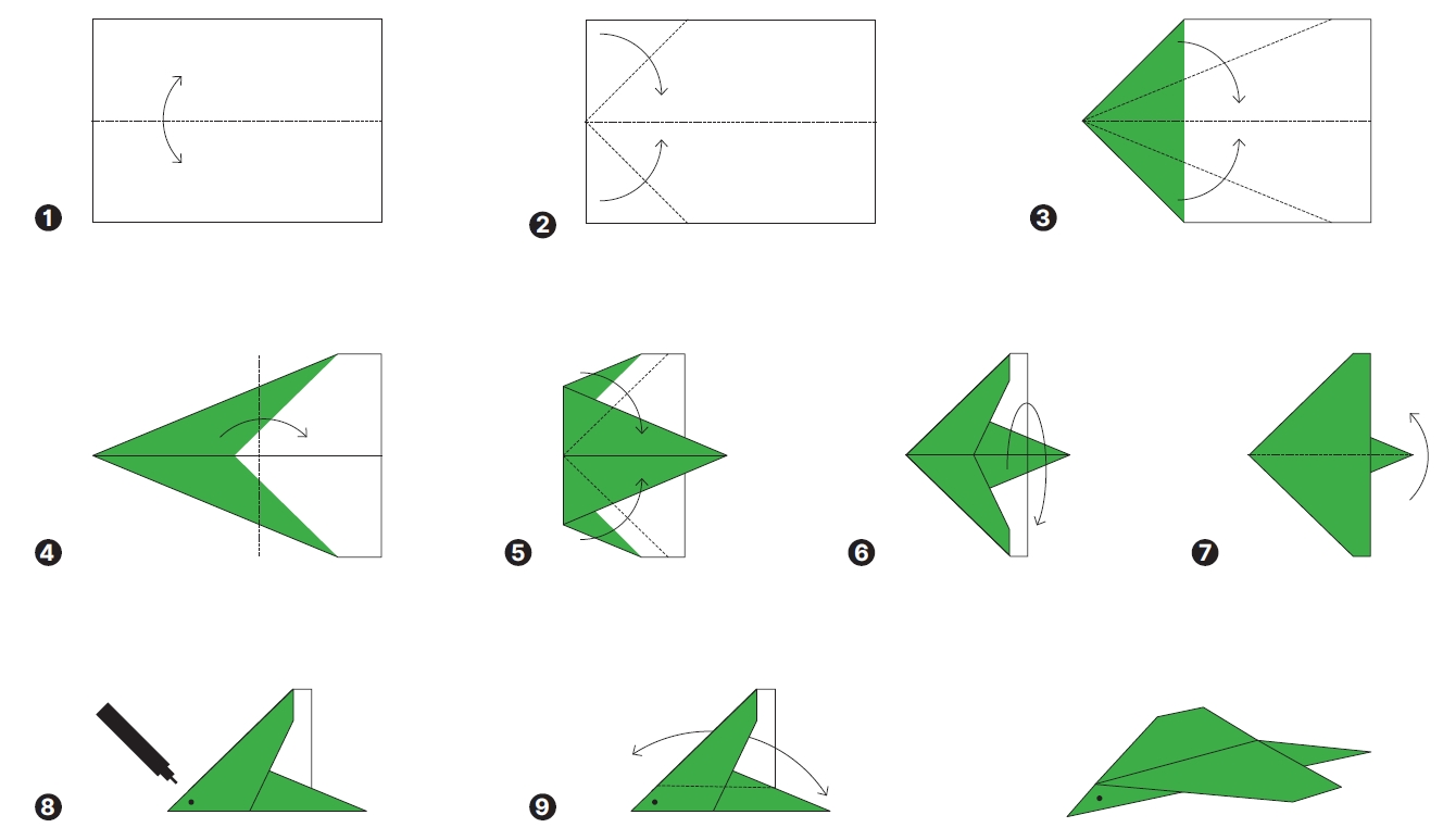 Origami vtáčik (stiahni návod v PDF)