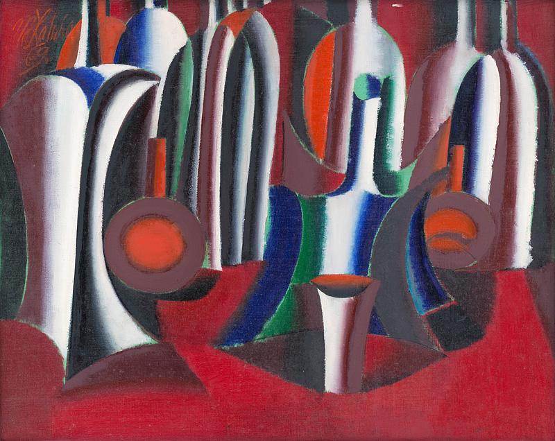 Milan Laluha - Zátišie s fľaškami